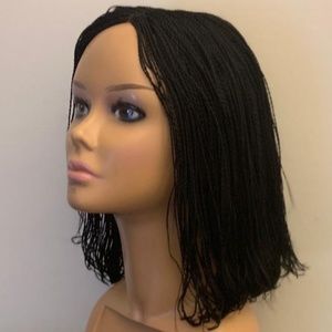 braided bob wig in black